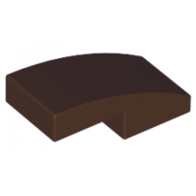 dark brown slope curved 2 x 1 x 2 3