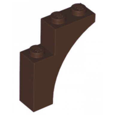 dark brown arch 1 x 3 x 3