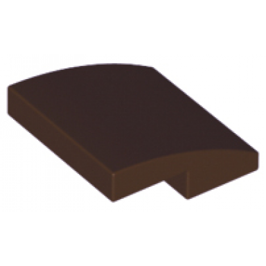 dark brown slope curved 2 x 2 x 2 3