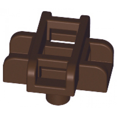 dark brown minifigure scabbard for 2 swords
