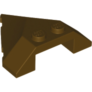 dark brown wedge 4 x 4 pointed