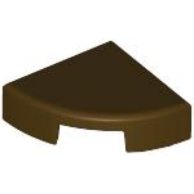 dark brown tile round 1 x 1 quarter