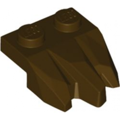 dark brown plate modified 1 x 2 with 3 claws rock fingers