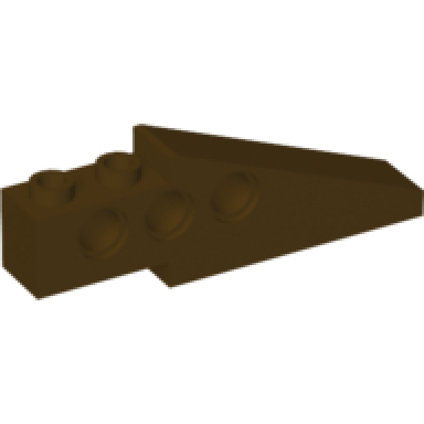 dark brown technic slope 6 x 1 x 1 2 3