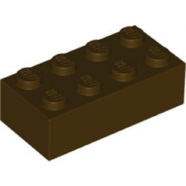 dark brown brick 2 x 4