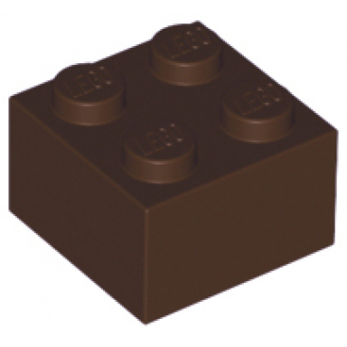 dark brown brick 2 x 2