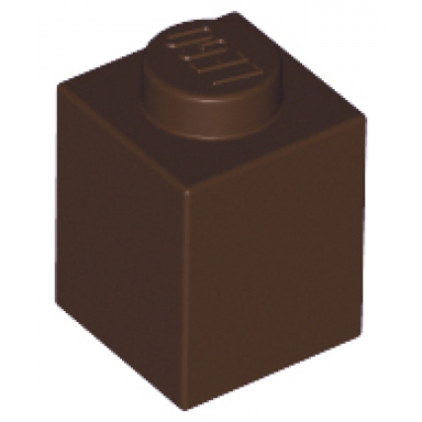 dark brown brick 1 x 1