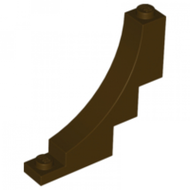 dark brown arch 1 x 5 x 4 inverted