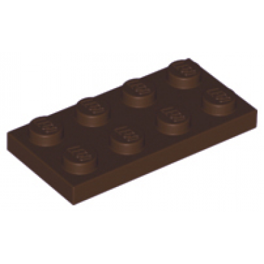 dark brown plate 2 x 4