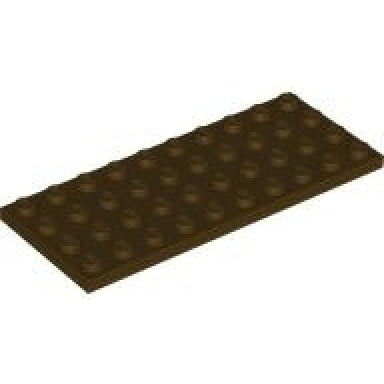 dark brown plate 4 x 10