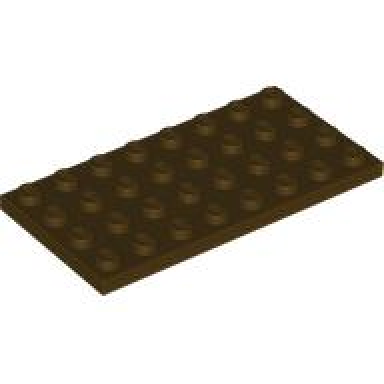 dark brown plate 4 x 8