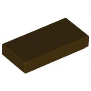 dark brown tile 1 x 2