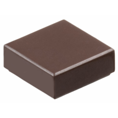 dark brown tile 1 x 1