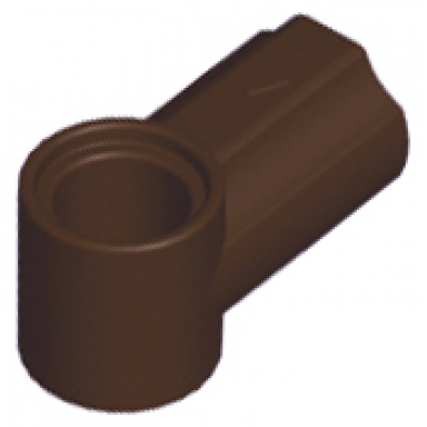 dark brown technic axle and pin connector angled 1
