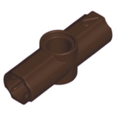 dark brown technic axle and pin connector angled 2 - 180 degrees