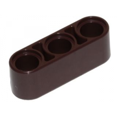 dark brown technic liftarm thick 1 x 3