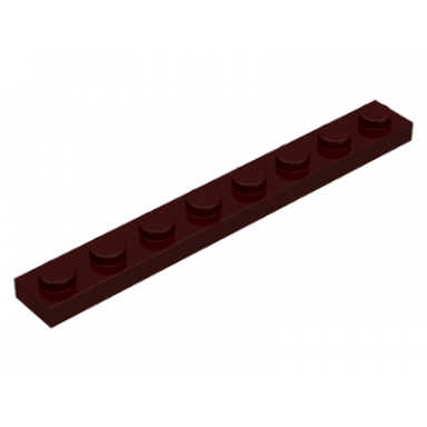 dark brown plate 1 x 8