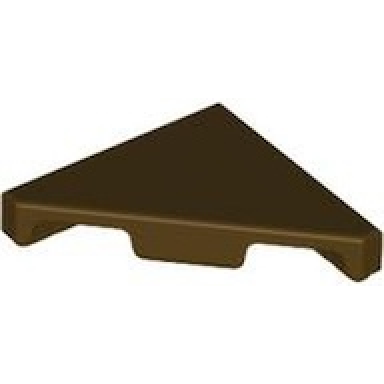 dark brown tile modified 2 x 2 triangular