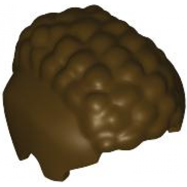 dark brown minifigure hair male coiled with smooth sides