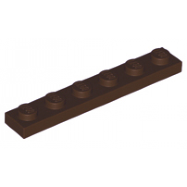 dark brown plate 1 x 6