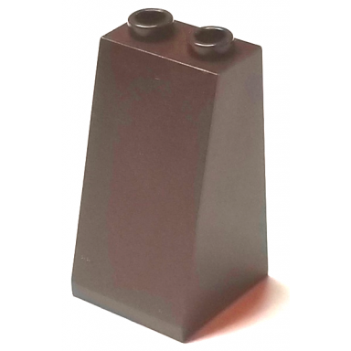 dark brown slope 75 2 x 2 x 3 - hollow studs