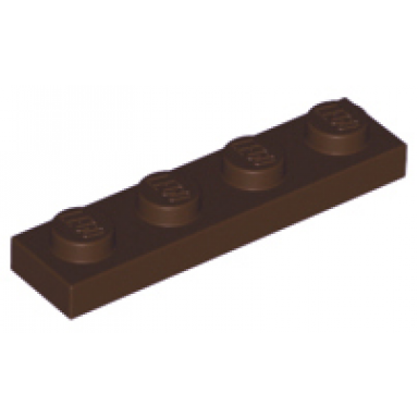 dark brown plate 1 x 4