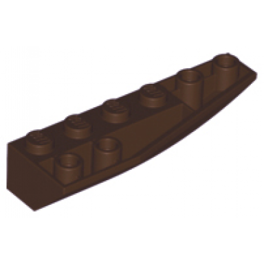 dark brown wedge 6 x 2 inverted right