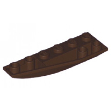 dark brown wedge 6 x 2 inverted left