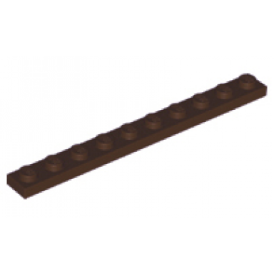 dark brown plate 1 x 10