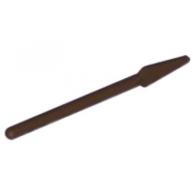 dark brown minifigure weapon pike spear - handle with round end