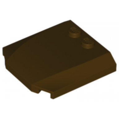 dark brown wedge 4 x 4 x 2 3 triple curved