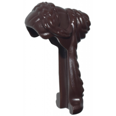 dark brown minifigure hair female long top braided elaborate