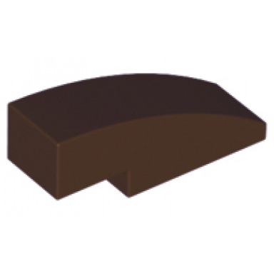 dark brown slope curved 3 x 1
