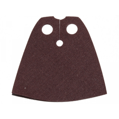 dark brown minifigure cape cloth standard - traditional starched fabric - 3.9cm height
