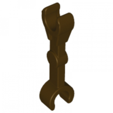 dark brown arm mechanical straight with clips at 90 degrees vertical grip