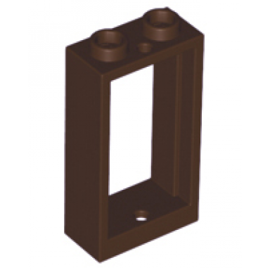 dark brown window 1 x 2 x 3 flat front