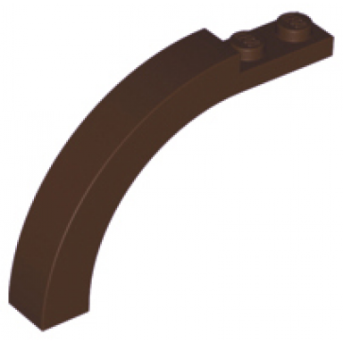 dark brown arch 1 x 6 x 3 1 3 curved top