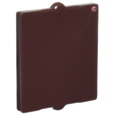 dark brown glass for window 1 x 2 x 2 flat front