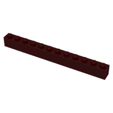 dark brown brick 1 x 12