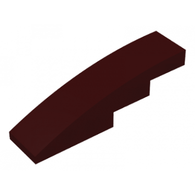 dark brown slope curved 4 x 1