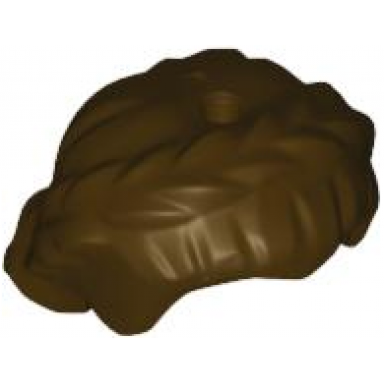 dark brown minifigure hair female short braided on sides hole on top