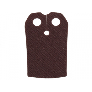 dark brown minifigure cape cloth straight sides - traditional starched fabric