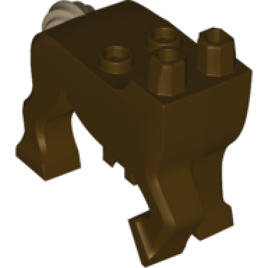 dark brown lower body centaur with dark tan tail pattern