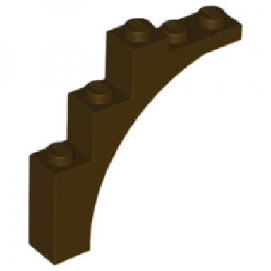 dark brown arch 1 x 5 x 4 - irregular bow reinforced underside