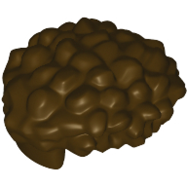 dark brown minifigure hair male coiled with short straight sides
