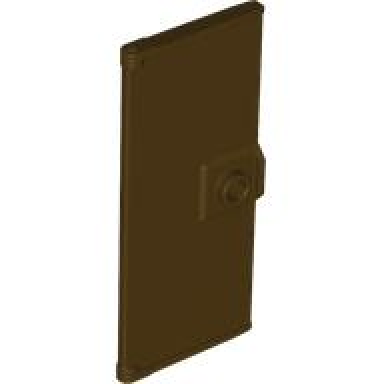 dark brown door 1 x 3 x 6 with stud handle