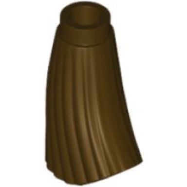 dark brown minifigure utensil broom bristles with stud holder