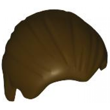 dark brown minifigure hair combed front to rear