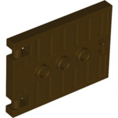 dark brown door 1 x 5 x 3 with 3 studs and handle