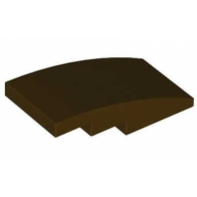 dark brown slope curved 4 x 2